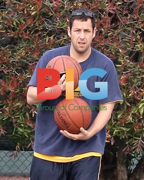 Adam Sandler Shoots Hoops