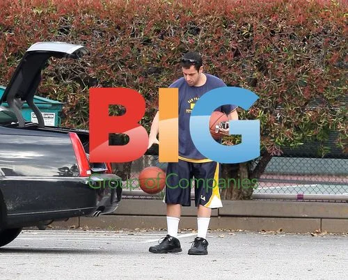 Adam Sandler Plays Basketball in Santa Monica