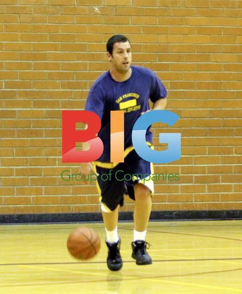 Adam Sandler Shoots Hoops in Santa Monica