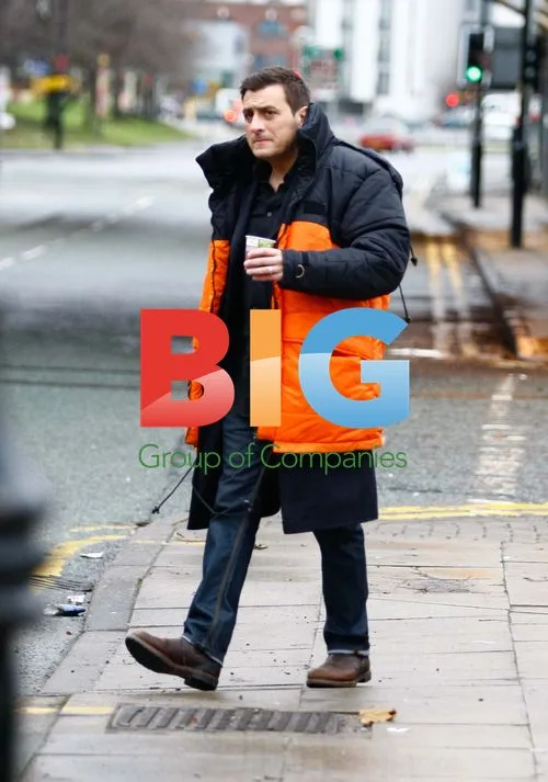Chris Gascoyne and Craig Charles on Coronation Street Set