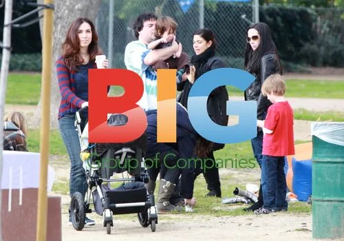 Jack Black and Family at the Park