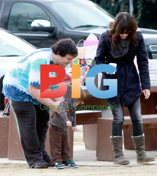 Jack Black and Family at the Park