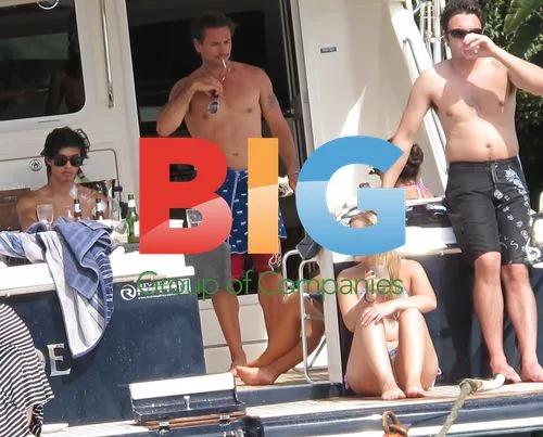 Actor Justin Melvey on Boat with Friends