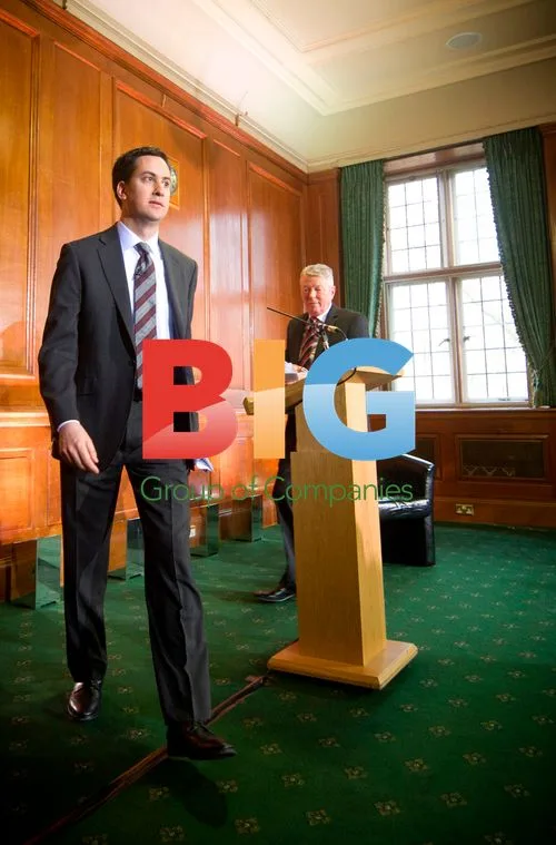 Alan Johnson and Ed Miliband at Press Conference