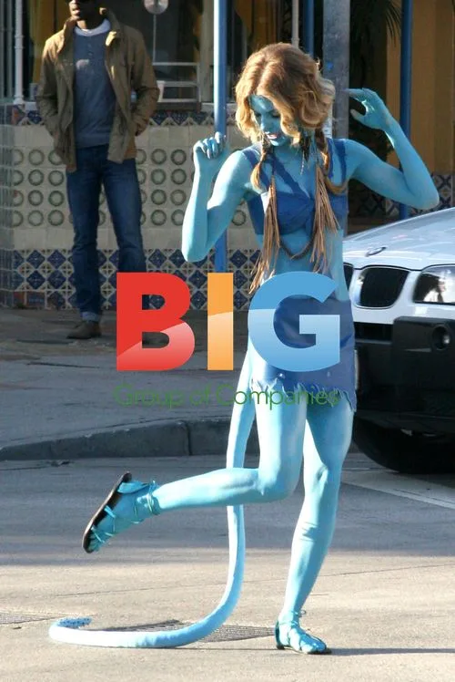 AnnaLynne McCord as 'Avatar' on 90210 Set
