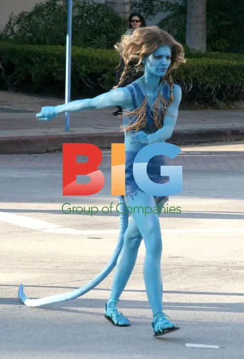 AnnaLynne McCord as 'Avatar' on 90210 Set