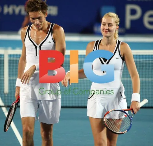 Kristina Mladenovic and Nicolas Mahut at Hopman Cup