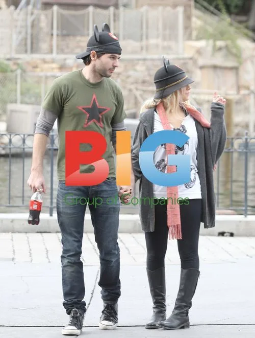 Christina Aguilera and Boyfriend at Disneyland