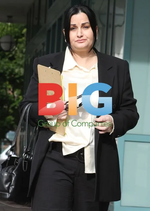 Melissa Johnson Arrives at Attorney's Office