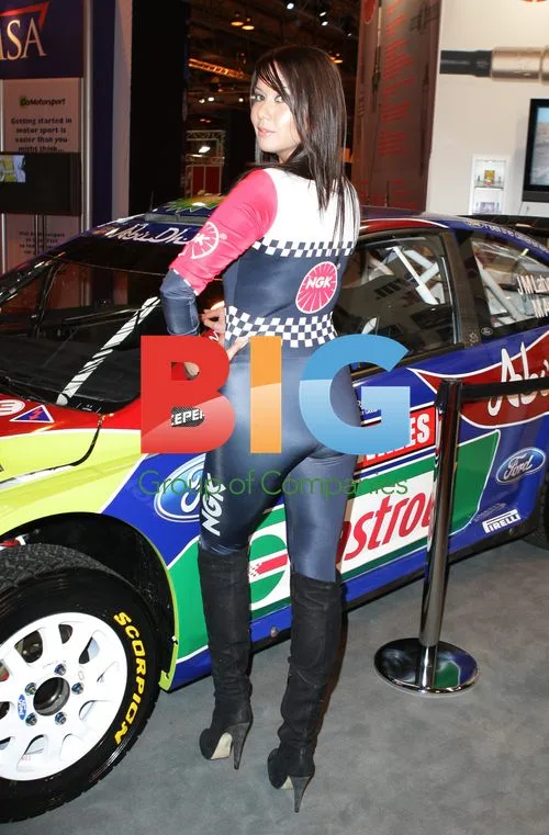 Models at Autosport International Event