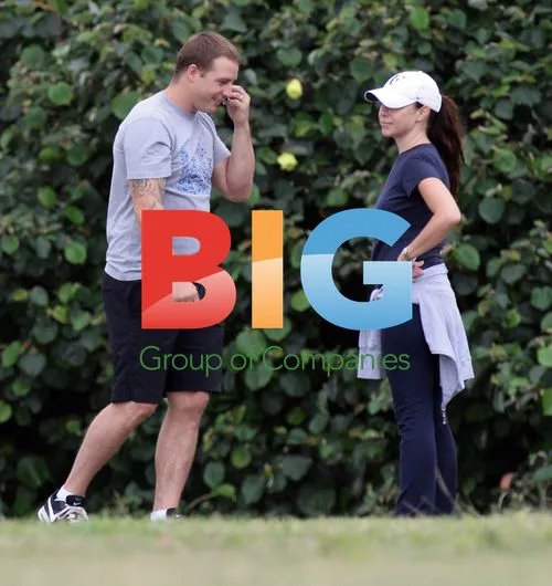 Kate Ritchie and Husband at Park