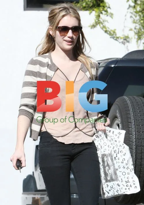 Emma Roberts at Book Soup and Drybar