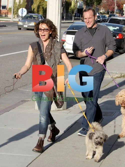 Jennifer Grey out with dogs in LA