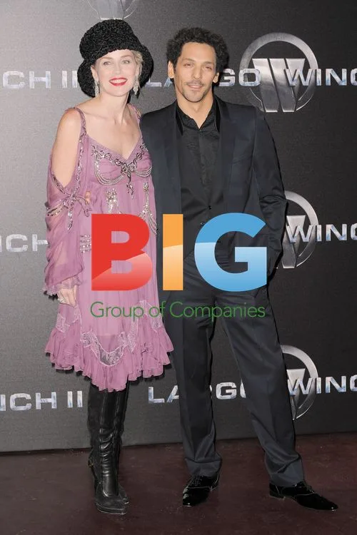 Sharon Stone and Tomer Sisley at "Largo Winch II" Premiere