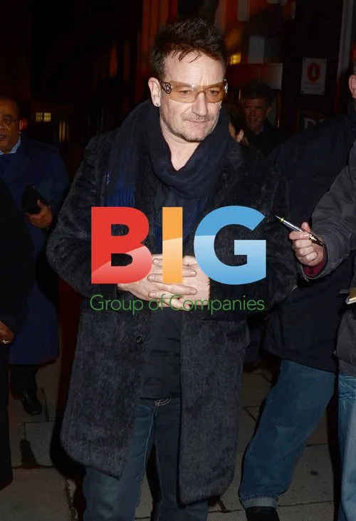 Bono and Ali Hewson with Ngozi Okonjo-Iweala in Dublin