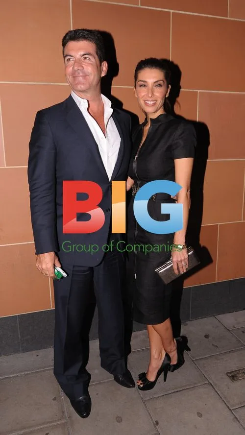 Simon Cowell and Mezhgan Hussainy at Cipriani's