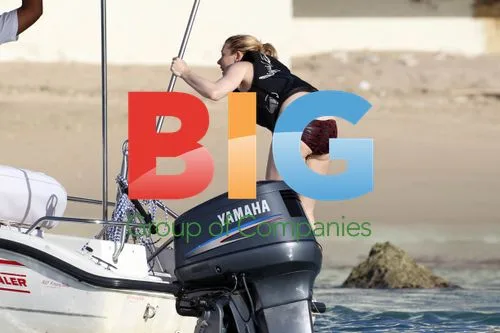 Emilia Fox Wakeboarding in Barbados