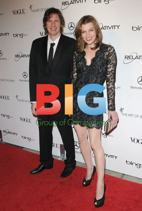 Milla Jovovich and Paul Anderson at Art of Elysium Charity Gala
