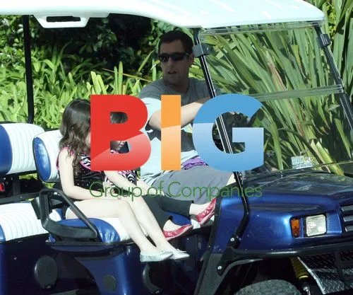 Adam Sandler with daughters in LA