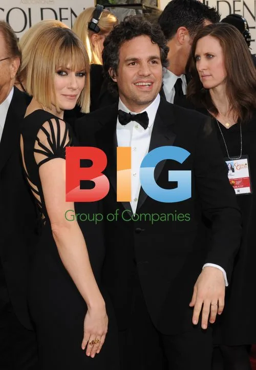 Mark Ruffalo and Sunrise Coigney at Golden Globes
