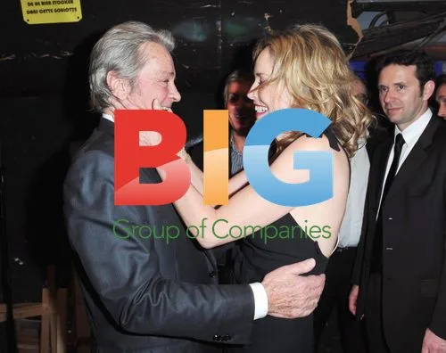 Sharon Stone, Alain Delon and Line Renaud on "Champs Elysée" TV show