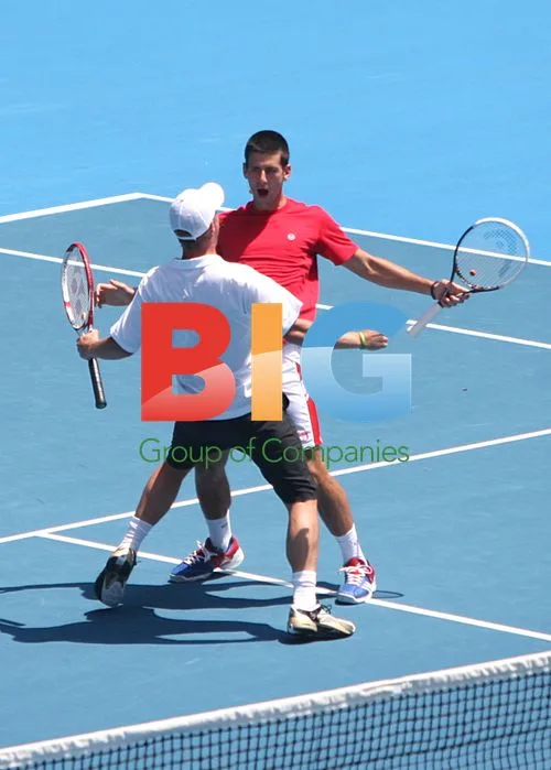 Tennis charity game at Australian Open