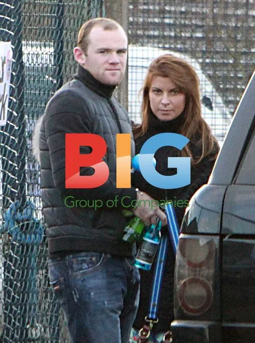 Wayne and Coleen Rooney leaving with son Kai