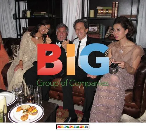 Lea Moonves and Julie Chen with Brian Glazer