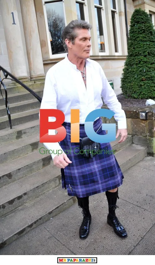 David Hasslehoff in Scottish Kilt