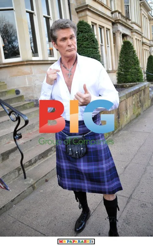 David Hasslehoff in Scottish Kilt