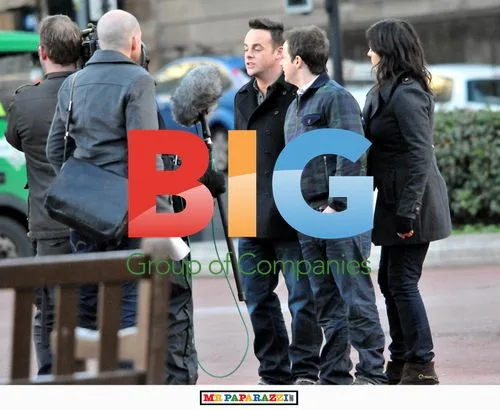 Ant and Dec filming 'Britians Got Talent' in Glasgow