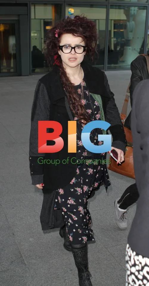 Helen Bonham Carter at London Airport