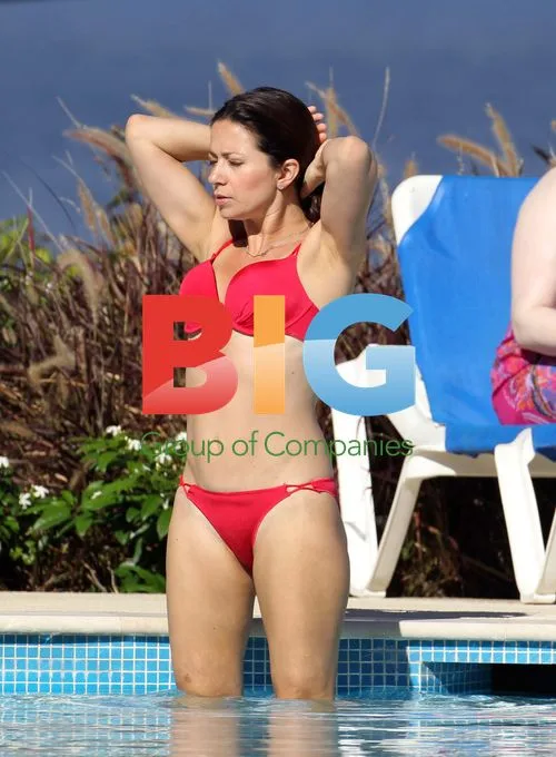 Clare Nasir in Red Bikini on Caribbean Vacation