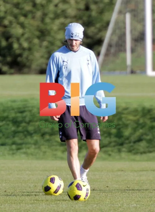 Footballers at Tottenham training ground