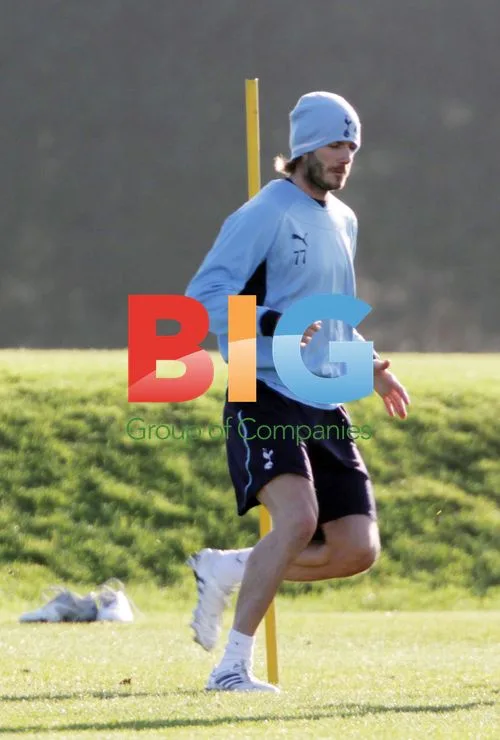 Footballers at Spurs Training Ground