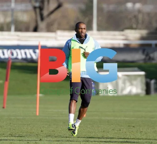 Spurs Footballers at Training Ground