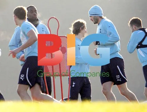 David Beckham at Tottenham Hotspur Training