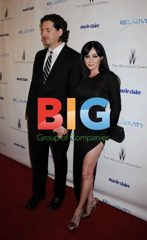 Shannen Doherty and Kurt Iswarienko at Golden Globe After Party
