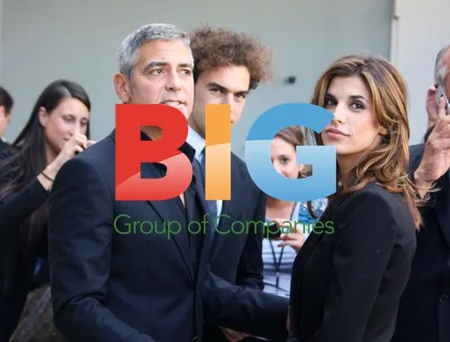 George Clooney and Elisabetta Canalis at Armani Fashion Show