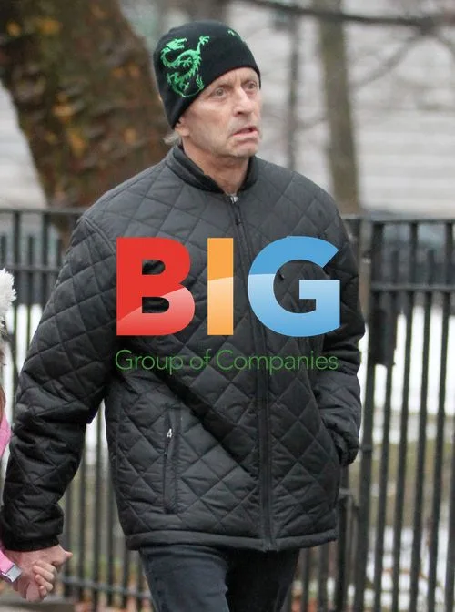 Michael Douglas takes daughter Carys to school