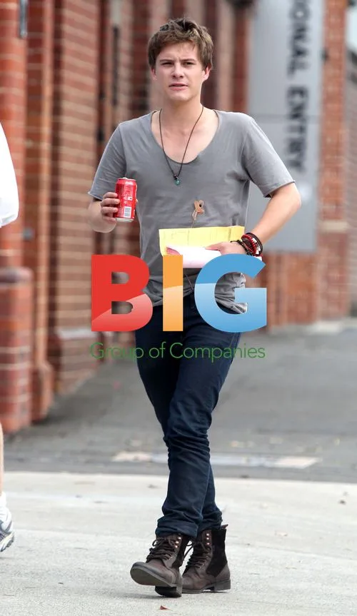 Xavier Samuel on the set of 'A Few Best Men' in Sydney