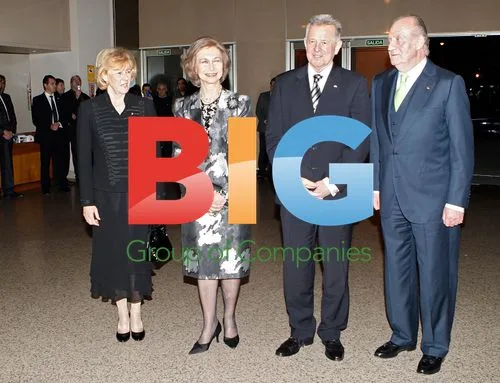 The King and Queen of Spain with Hungarian President