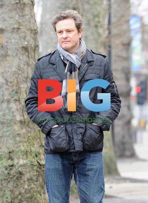 Colin Firth Chatting in London