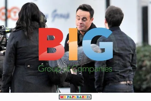Ant and Dec filming 'Britians Got Talent'