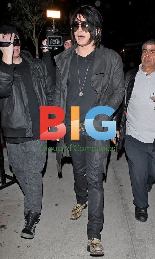 Adam Lambert Leaving Boa Steakhouse