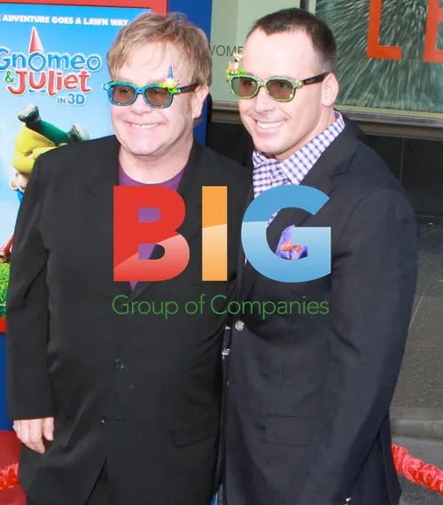 Elton John & David Furnish at 'Gnomeo and Juliet' Premiere