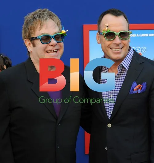 Elton John and David Furnish at 'Gnomeo & Juliet' Premiere