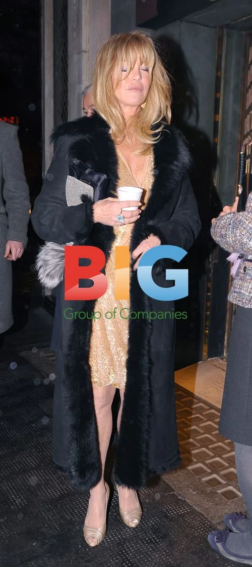 Goldie Hawn Leaving The Ivy in London