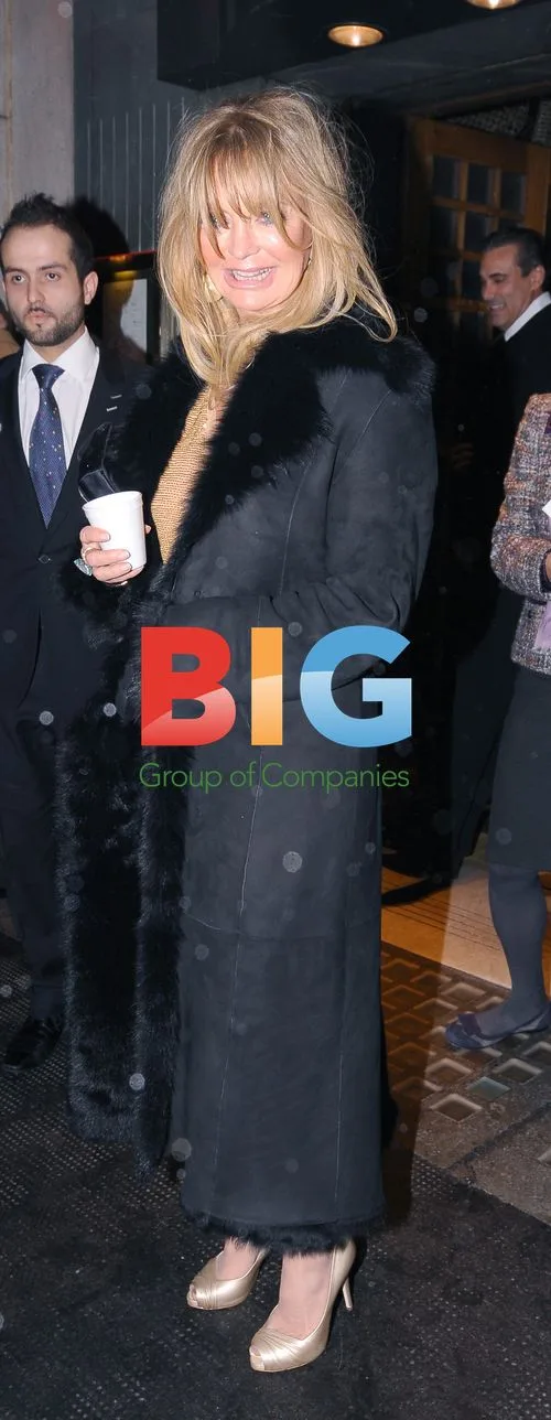 Goldie Hawn Leaving The Ivy Restaurant in London