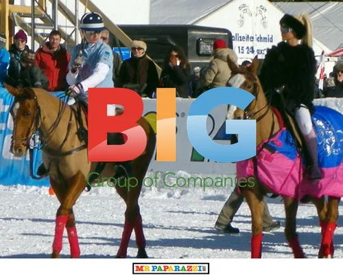 Katie Price Showcases KP Equestrian at Snow Polo